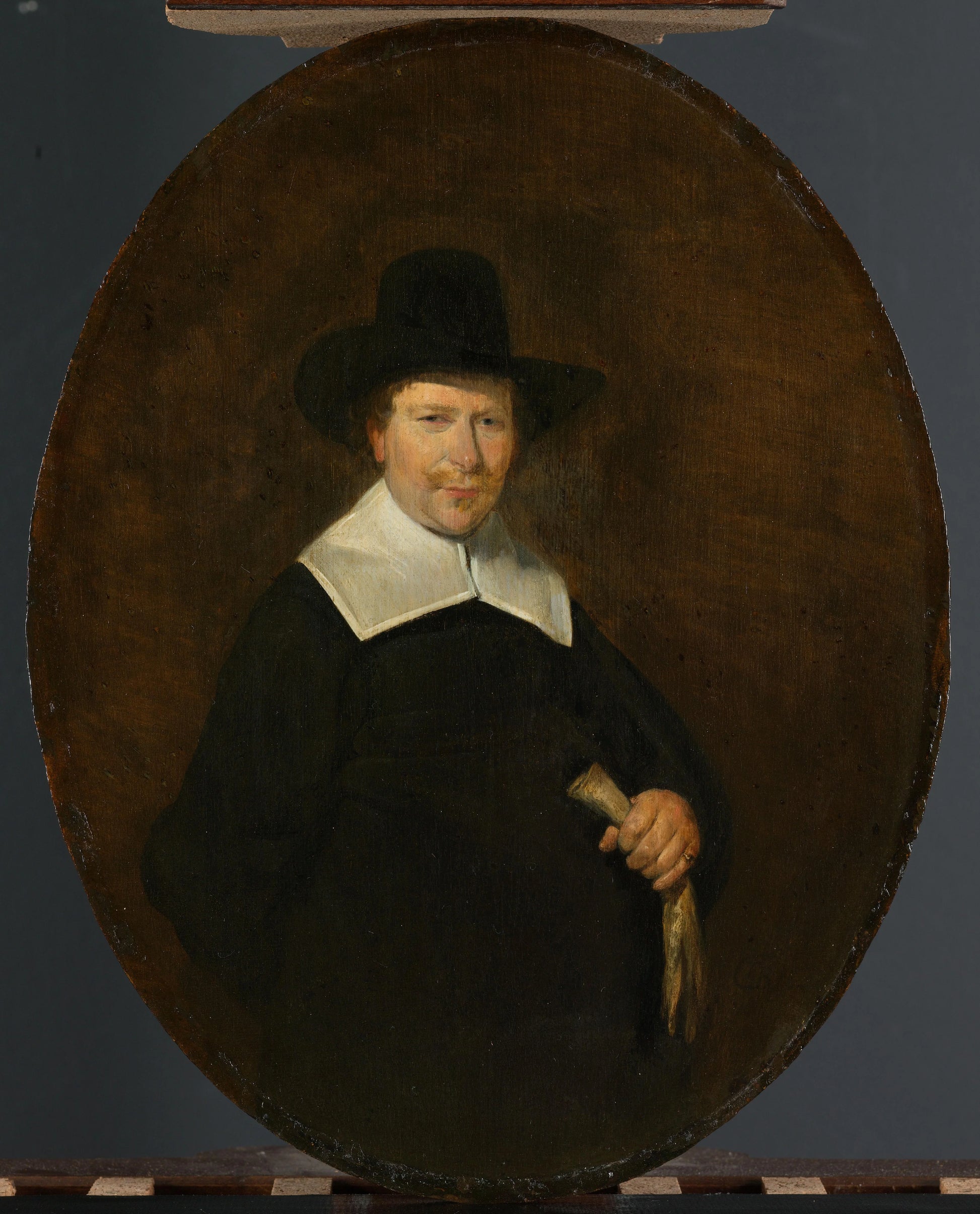 Gerard Abrahamsz van der Schalcke (1609-67). Haarlem Cloth Merchant – Gerard ter Borch (II) Vintage Art Print | Wall Art Poster