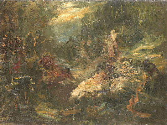 De woudprediker – Jan Zürcher Vintage Landscape Art Print | Wall Art Poster