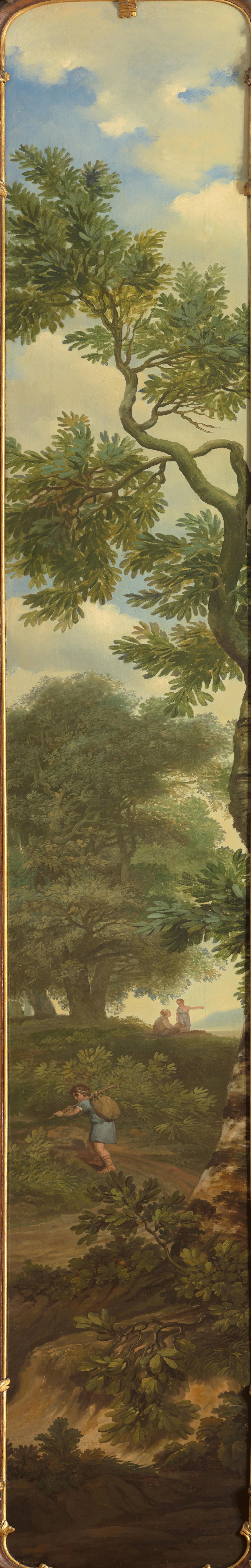 Arcadisch landschap met een reiziger – Jurriaan Andriessen Vintage Art Print | Wall Art Poster