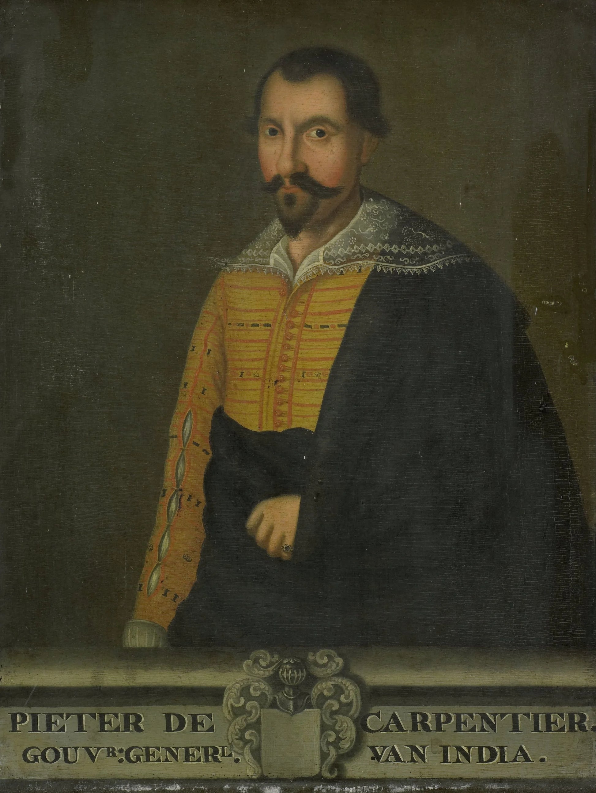 Portrait of Pieter de Carpentier, Governor-General of the Dutch East Indies – kopie naar anoniem Vintage Portrait Art Print | Wall Art Poster