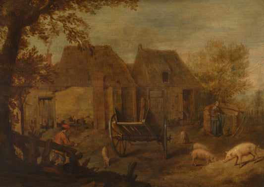 Farmyard – anonymous Vintage Art Print | Wall Art Poster