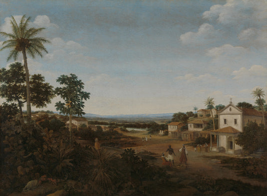 Landscape in Dutch Brazil – Frans Jansz. Post Vintage Landscape Art Print | Wall Art Poster