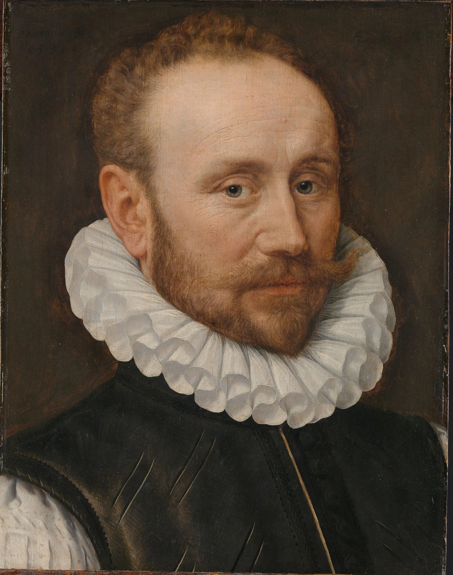 Portrait of a Man – Adriaen Thomasz. Key Vintage Portrait Art Print | Wall Art Poster
