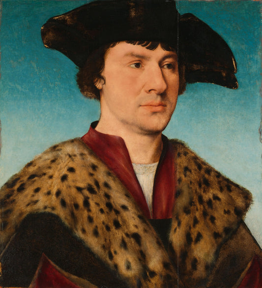 Portrait of a Man – workshop of Joos van Cleve Vintage Portrait Art Print | Wall Art Poster