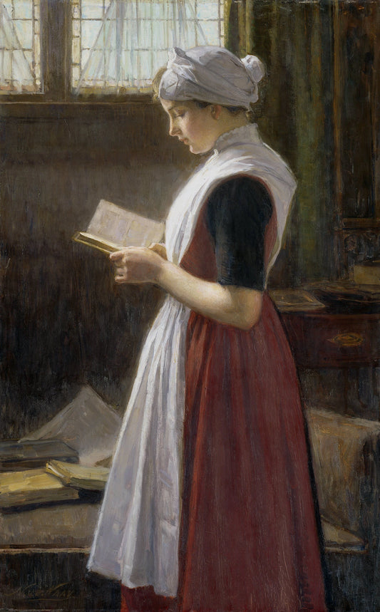 Amsterdam Orphan Girl – Nicolaas van der Waay (vermeld op object) Vintage Art Print | Wall Art Poster