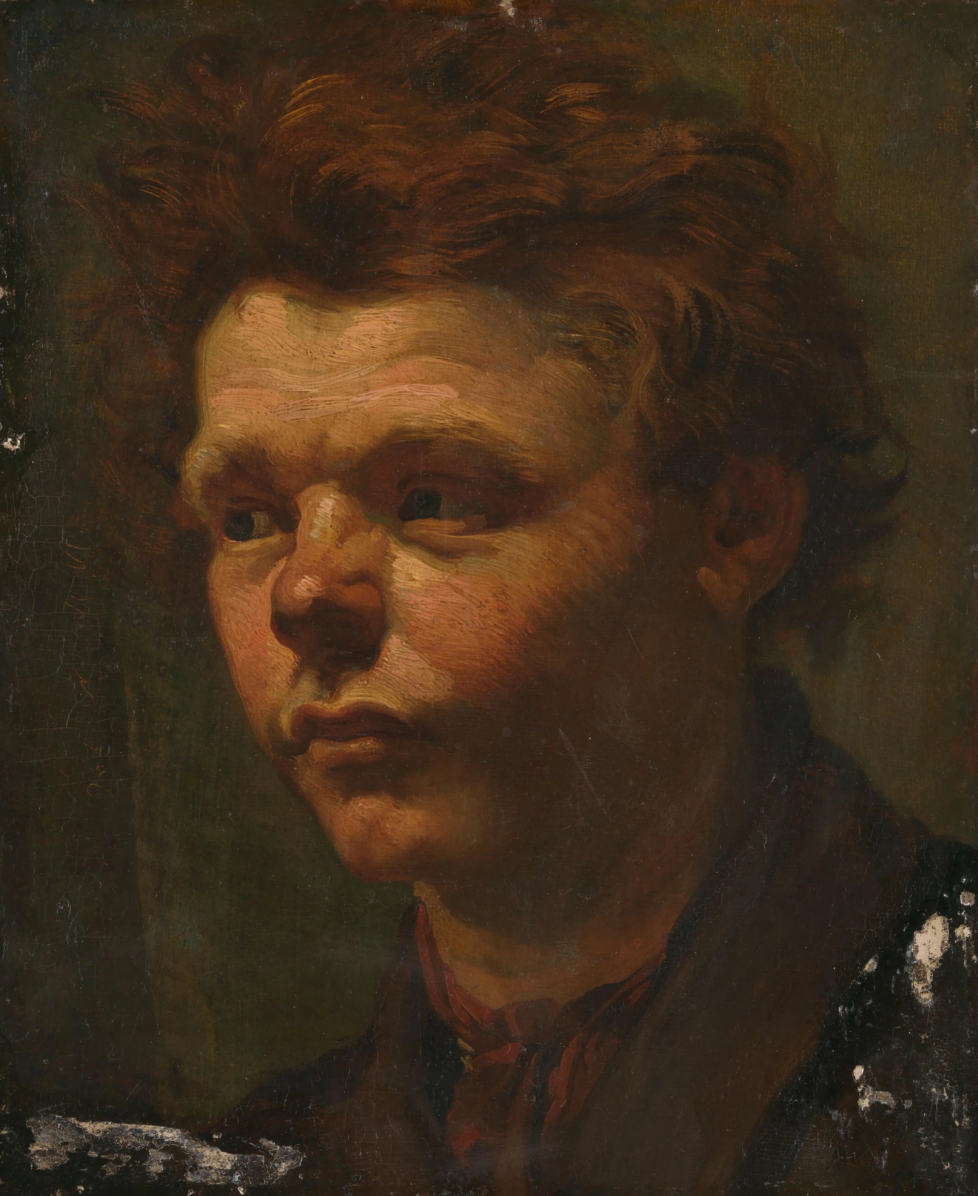Portrait Study – Matthijs Maris (vermeld op object) Vintage Portrait Art Print | Wall Art Poster