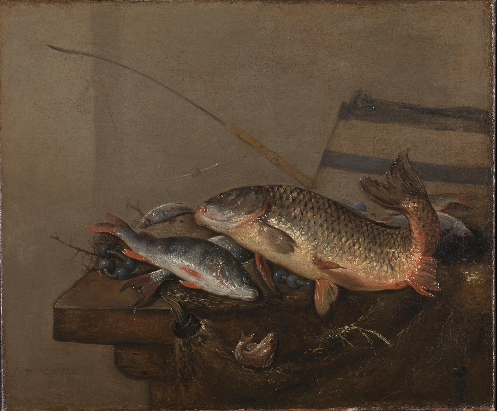 Still life with fish – Pieter van Noort Vintage Still Life Art Print | Wall Art Poster