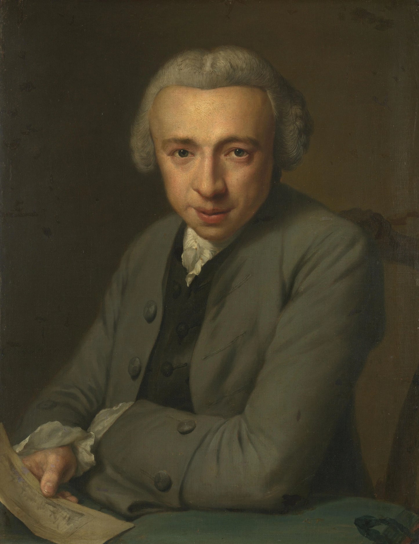 Portrait of Louis Métayer Phz., Goldsmith and Art Collector – George van der Mijn (vermeld op object) Vintage Portrait Art Print | Wall Art Poster
