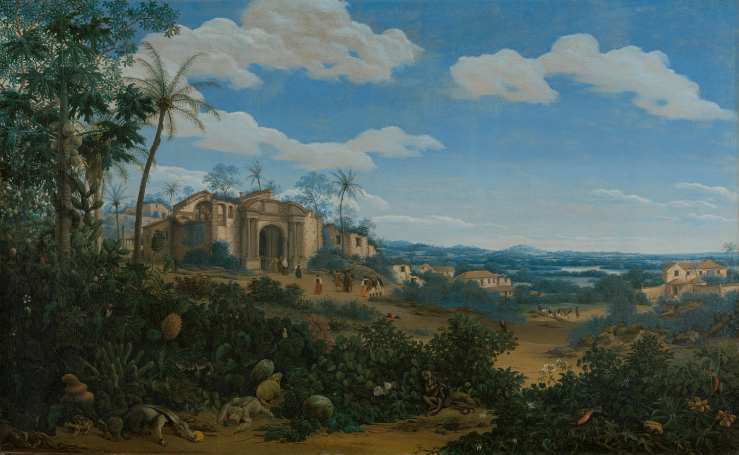 View of Olinda, Brazil – Frans Jansz. Post Vintage Landscape Art Print | Wall Art Poster