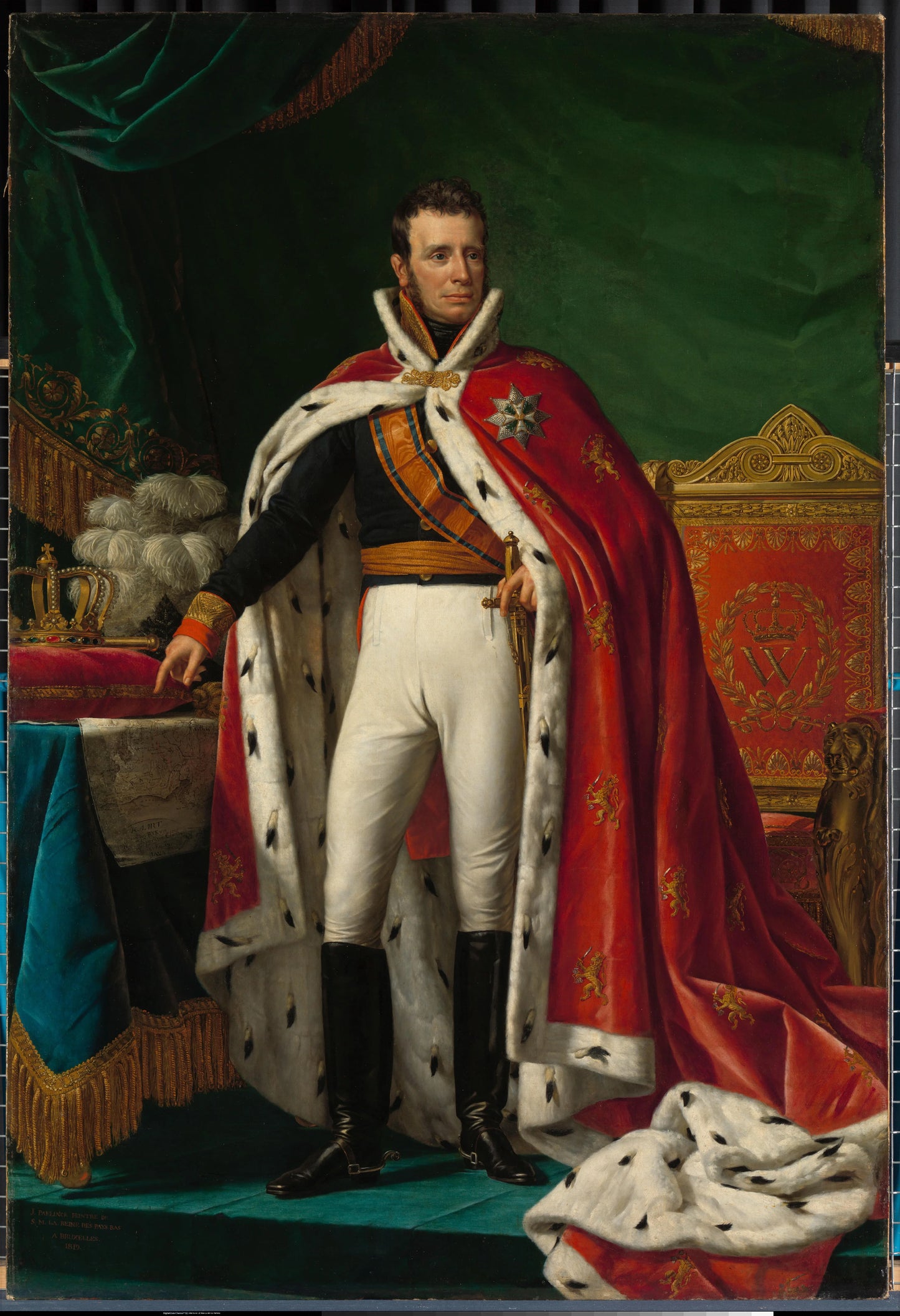 Portrait of William I, King of the Netherlands – Joseph Paelinck Vintage Portrait Art Print | Wall Art Poster