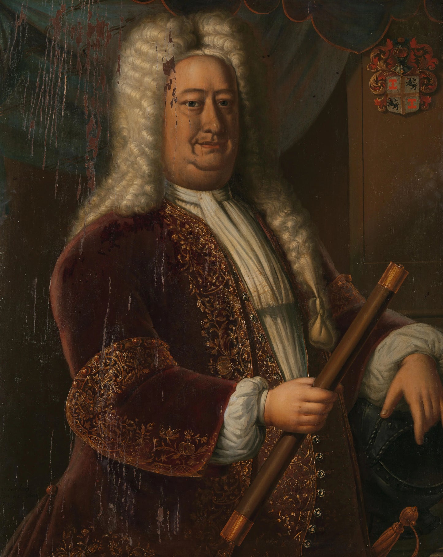 Dirk van Cloon (1730-1735) – Hendrik van den Bosch (vermeld op object) Vintage Portrait Art Print | Wall Art Poster