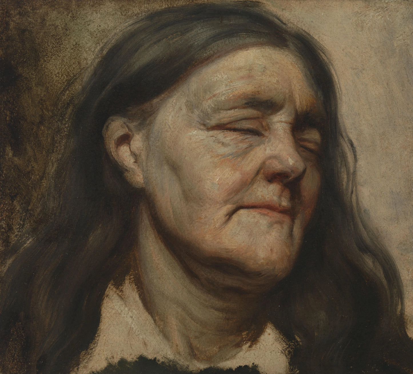 Study of an old woman – Matthijs Maris Vintage Art Print | Wall Art Poster