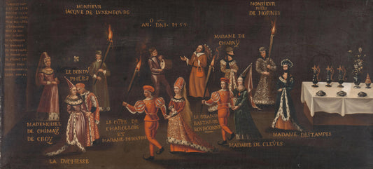 Vow of the Pheasant (Philip the Good and Isabella at the Feast of the Pheasant in Lille in 1454) – kopie naar anoniem Vintage Art Print | Wall Art Poster