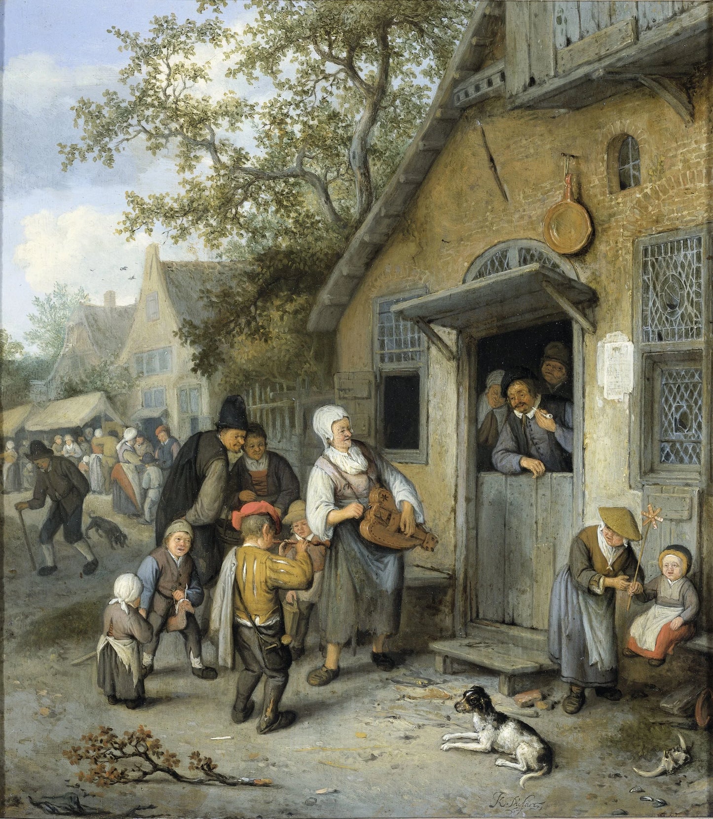 Country Kermis – Cornelis Dusart Vintage Street Scene Art Print | Wall Art Poster