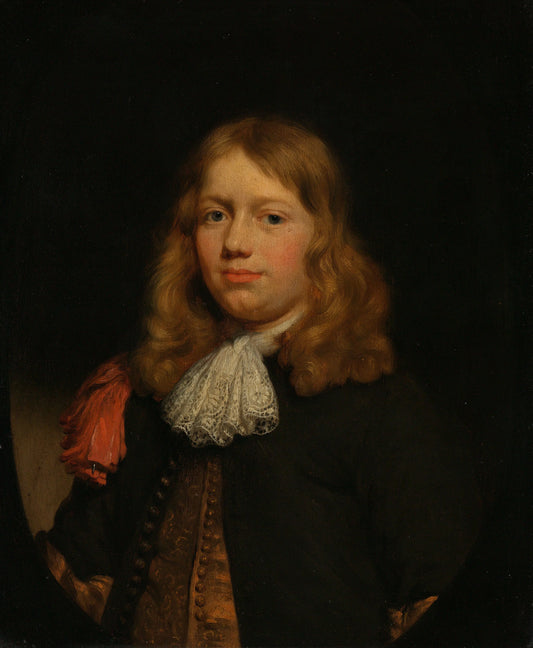 Portrait of a young Man – attributed to Nicolaes Maes Vintage Portrait Art Print | Wall Art Poster