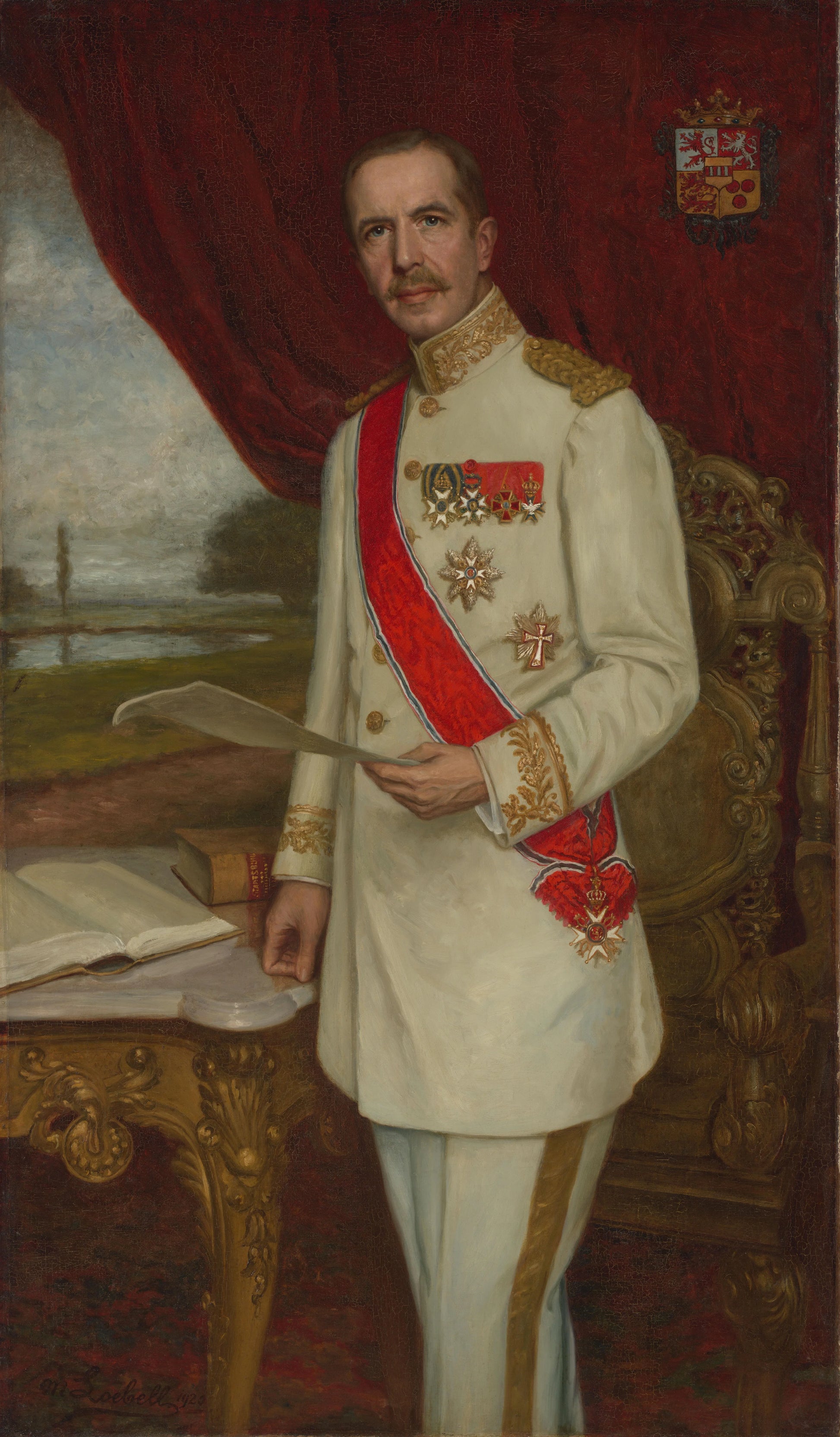 Johan Paul Graaf van Limburg Stirum (1873-1948). Gouverneur-generaal (1916-21) – Mina Loebell (mentioned on object) Vintage Portrait Art Print | Wall Art Poster