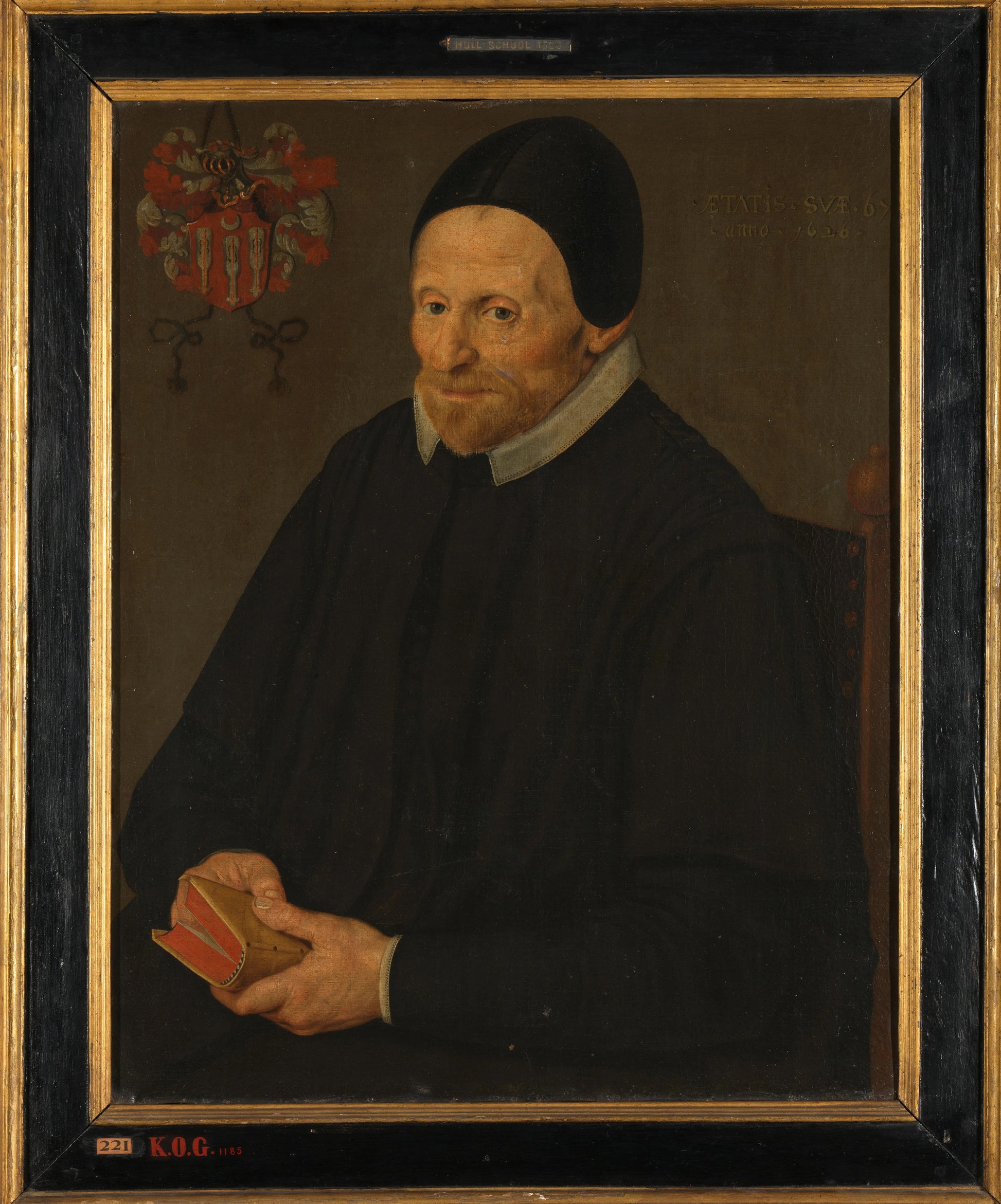 Portrait of Jacob Hendricksz. van Swieten, formerly entitled Dirck Hendricksz van Swieten – anoniem Vintage Portrait Art Print | Wall Art Poster