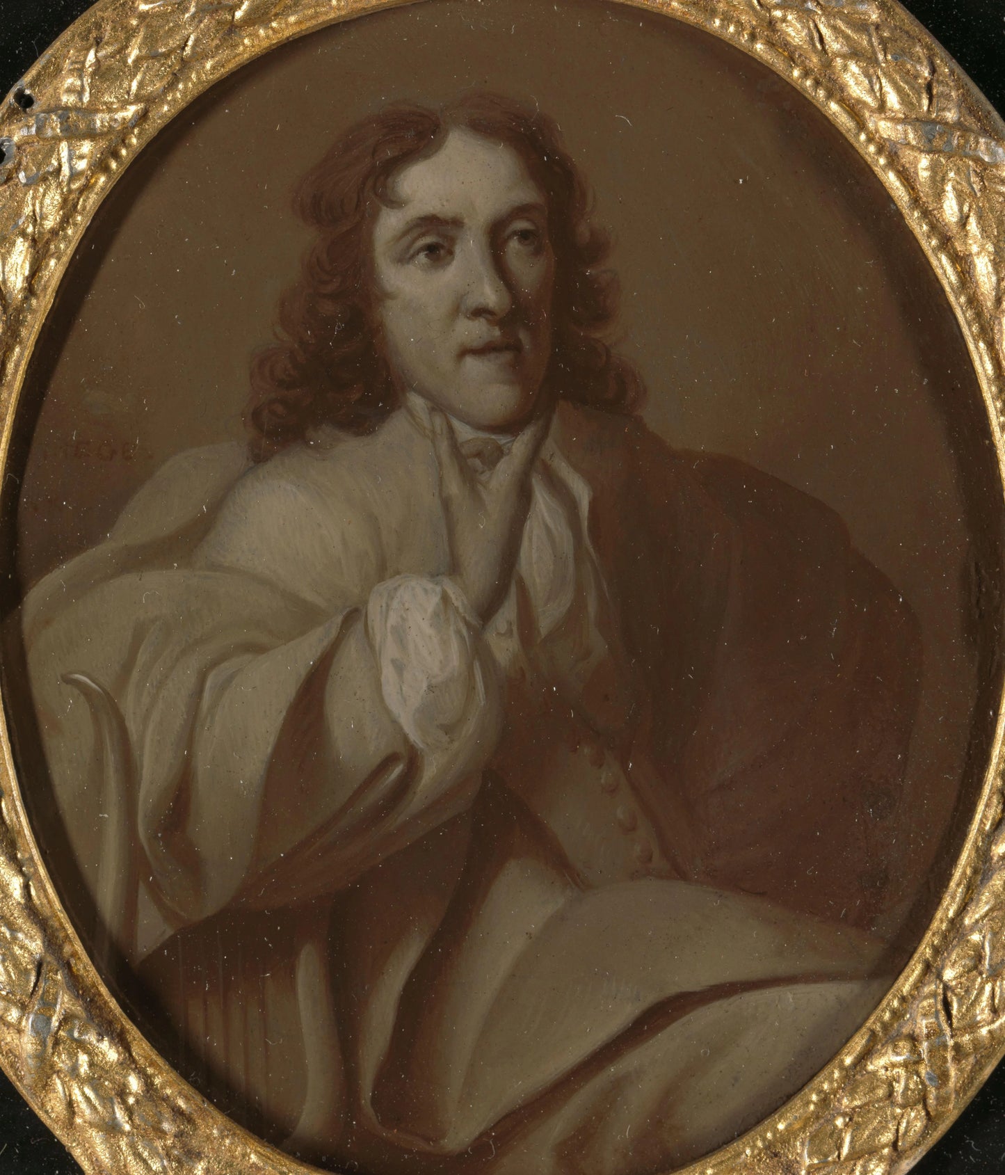 Portrait of Frans de Haes, Poet and Linguist in Rotterdam – Dionys van Nijmegen Vintage Portrait Art Print | Wall Art Poster