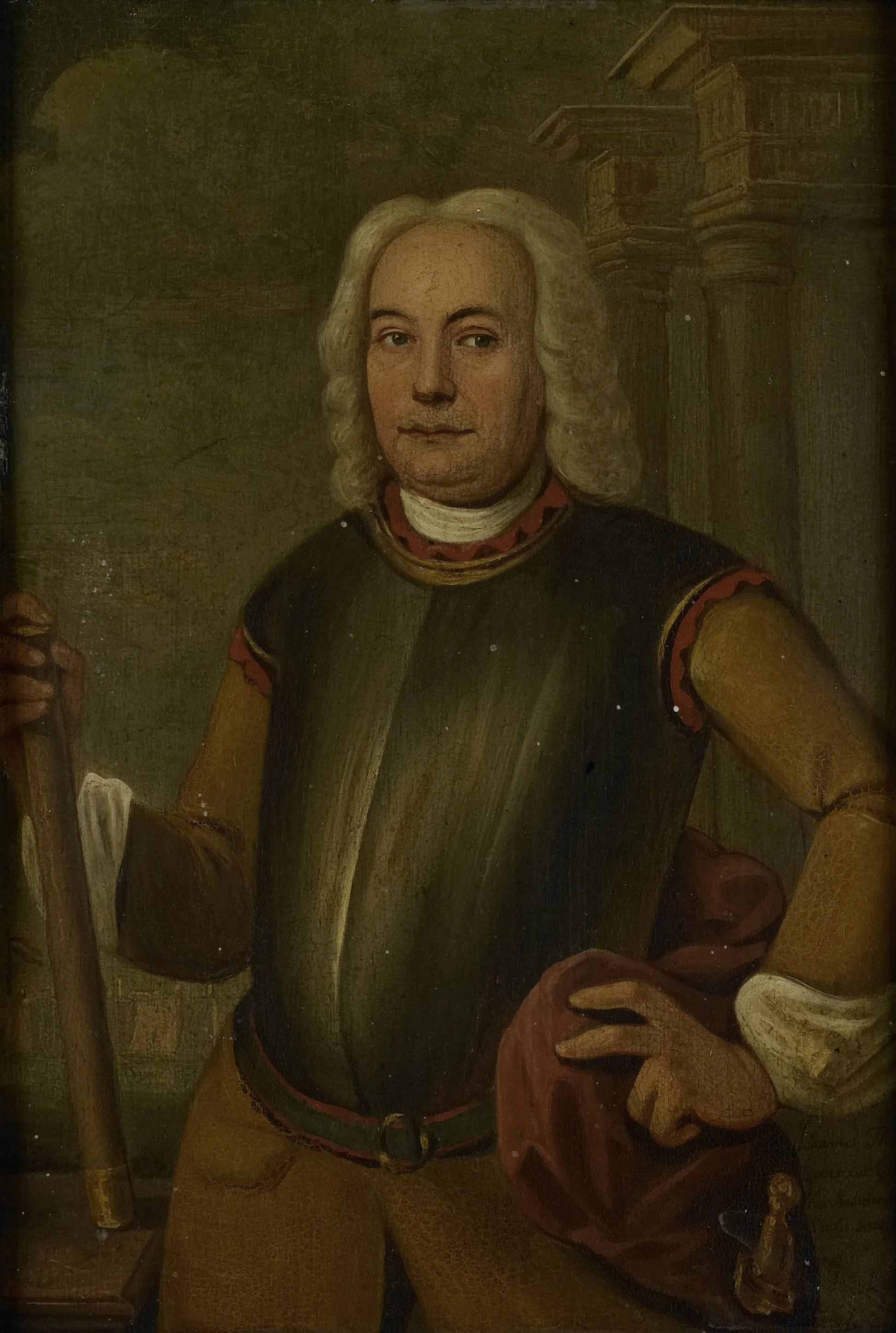 Portrait of Johannes Thedens, Governor-General of the Dutch East India Company – Jacobus Oliphant Vintage Portrait Art Print | Wall Art Poster
