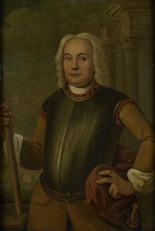 Portrait of Johannes Thedens, Governor-General of the Dutch East India Company – Jacobus Oliphant Vintage Portrait Art Print | Wall Art Poster
