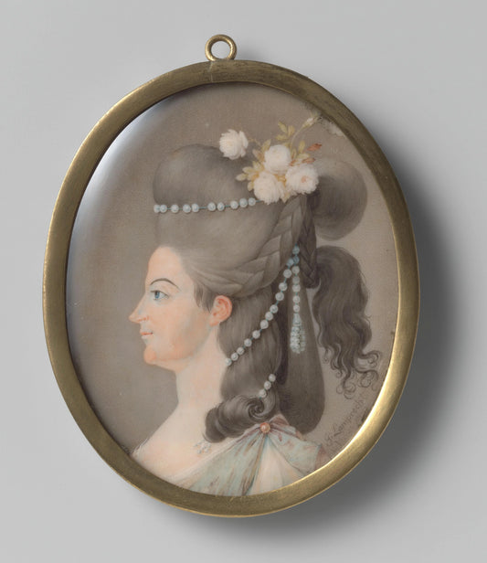 Frederika Sophia Wilhelmina (1751-1820), prinses van Pruisen. Echtgenote van prins Willem V – Georg Lamprecht Vintage Art Print | Wall Art Poster