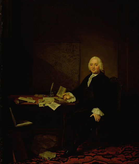 Portrait of Jan Wagenaar, City Historian of Amsterdam – Tibout Regters Vintage Portrait Art Print | Wall Art Poster