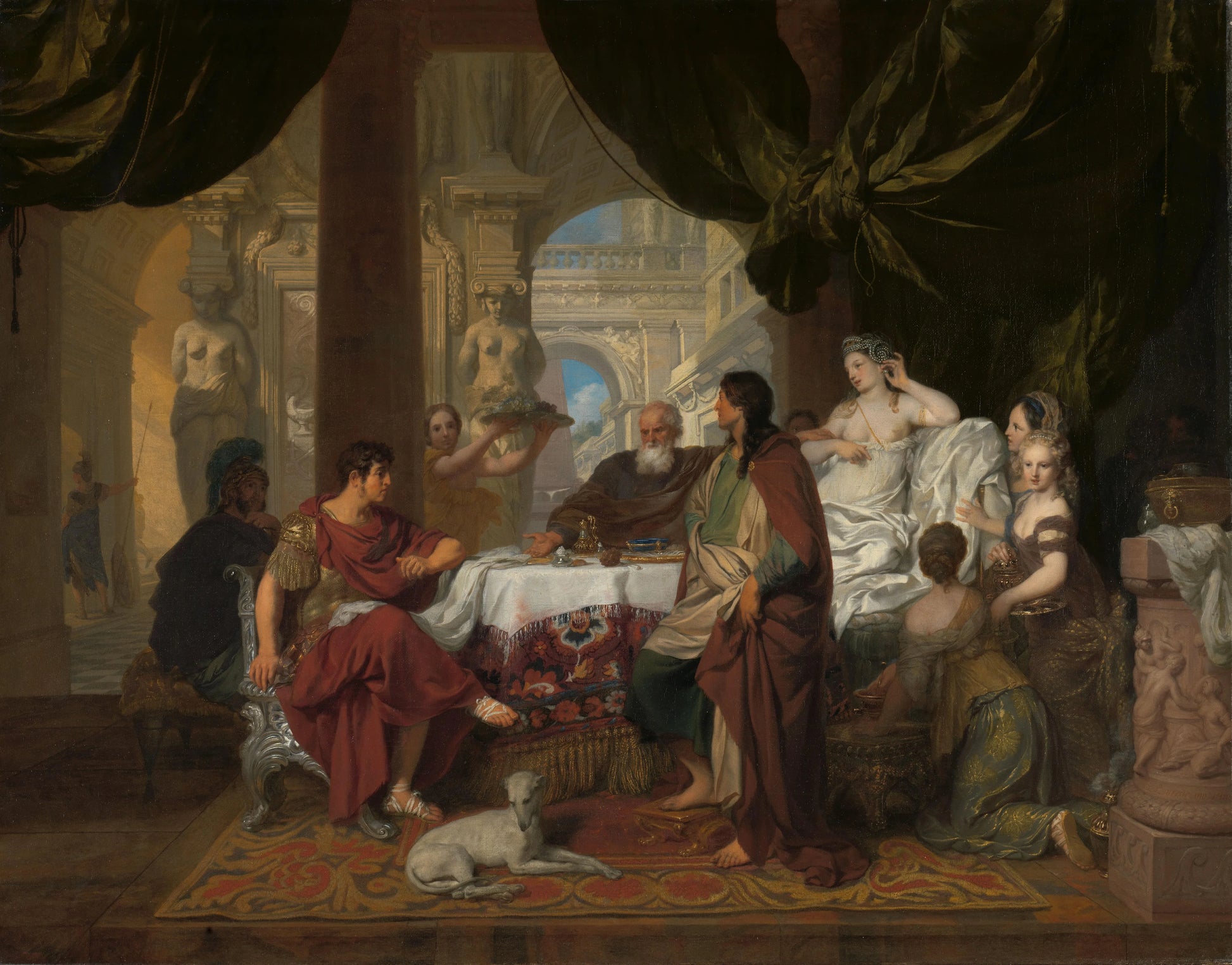 Cleopatra's Banquet – Gerard de Lairesse (vermeld op object) Vintage Art Print | Wall Art Poster