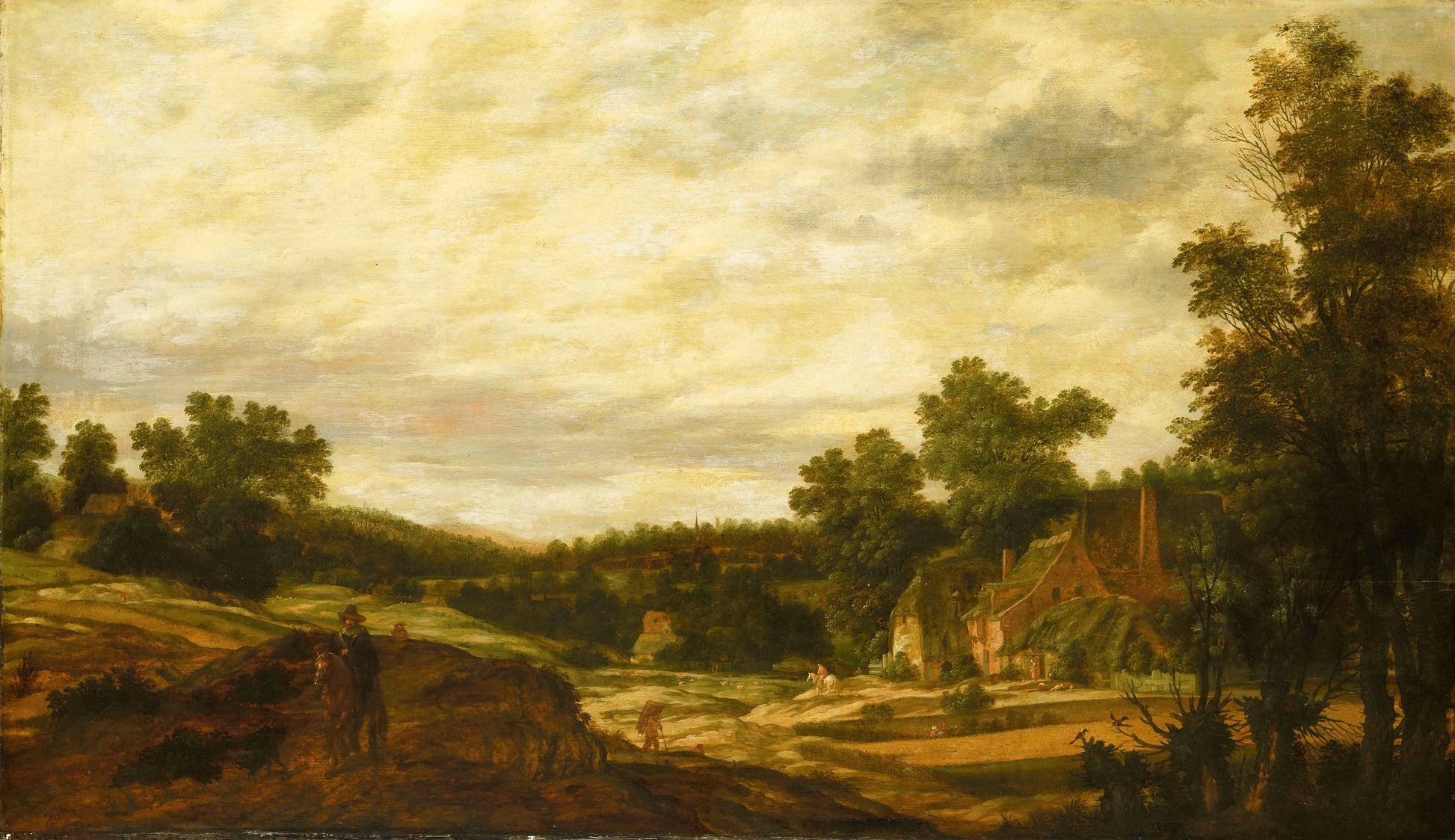 Hilly landscape – Pieter Stalpaert Vintage Landscape Art Print | Wall Art Poster