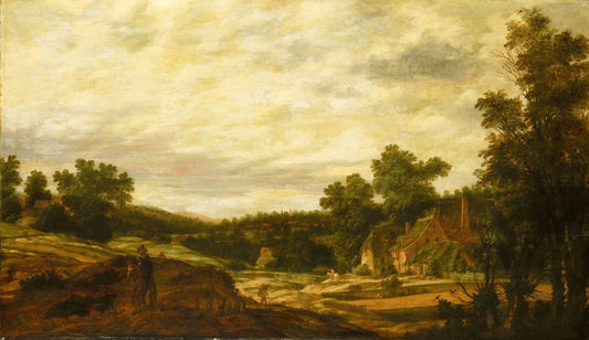 Hilly landscape – Pieter Stalpaert Vintage Landscape Art Print | Wall Art Poster