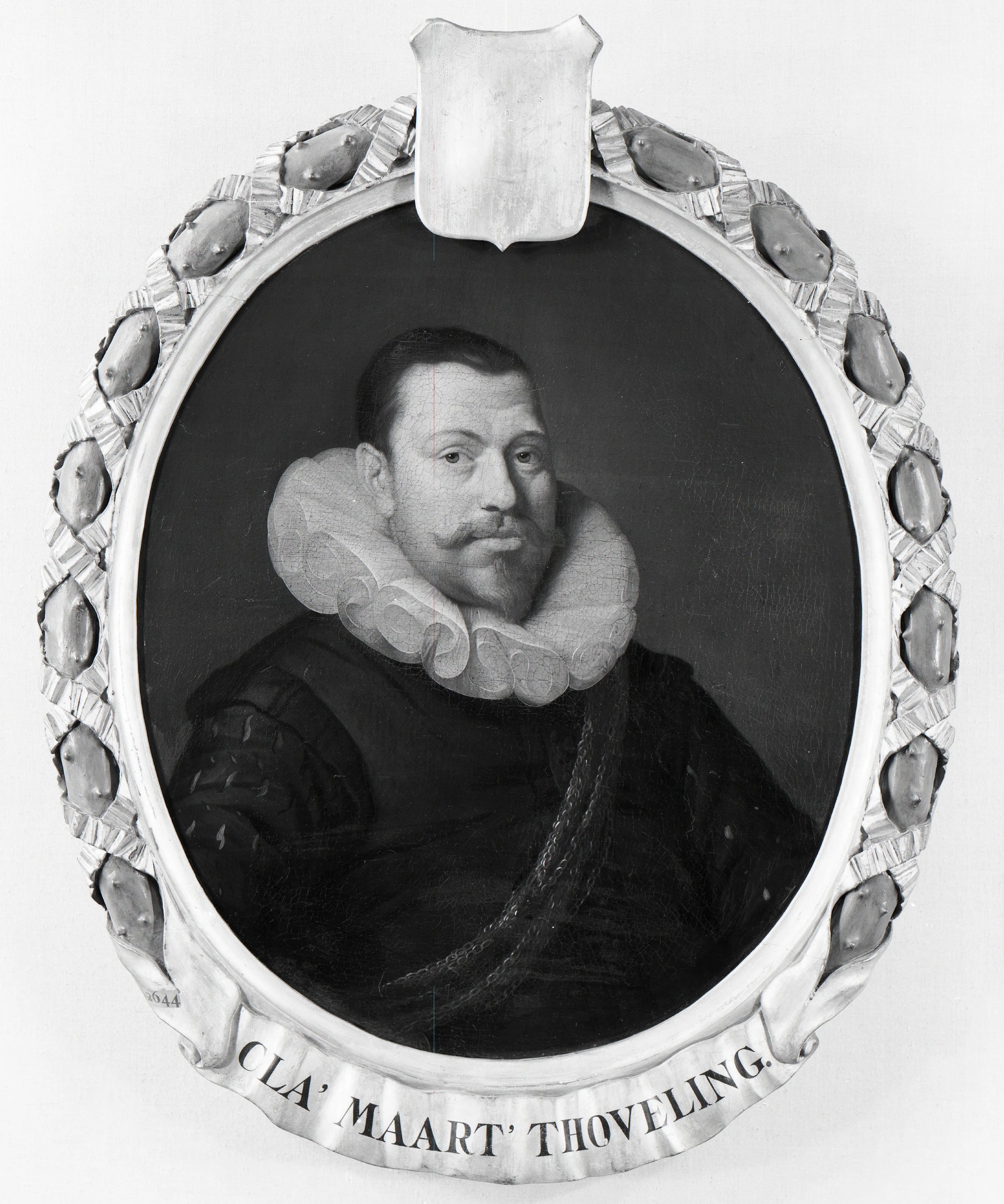 Portrait of Claes Maertensz Thoveling, Director of the Rotterdam Chamber of the Dutch East India Company, elected 1619 – Pieter van der Werff Vintage Portrait Art Print | Wall Art Poster