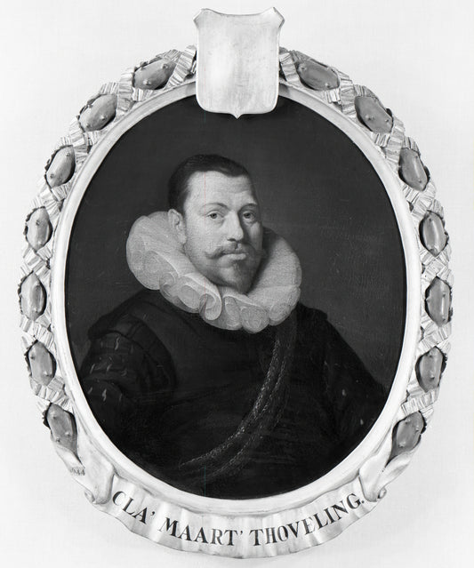 Portrait of Claes Maertensz Thoveling, Director of the Rotterdam Chamber of the Dutch East India Company, elected 1619 – Pieter van der Werff Vintage Portrait Art Print | Wall Art Poster