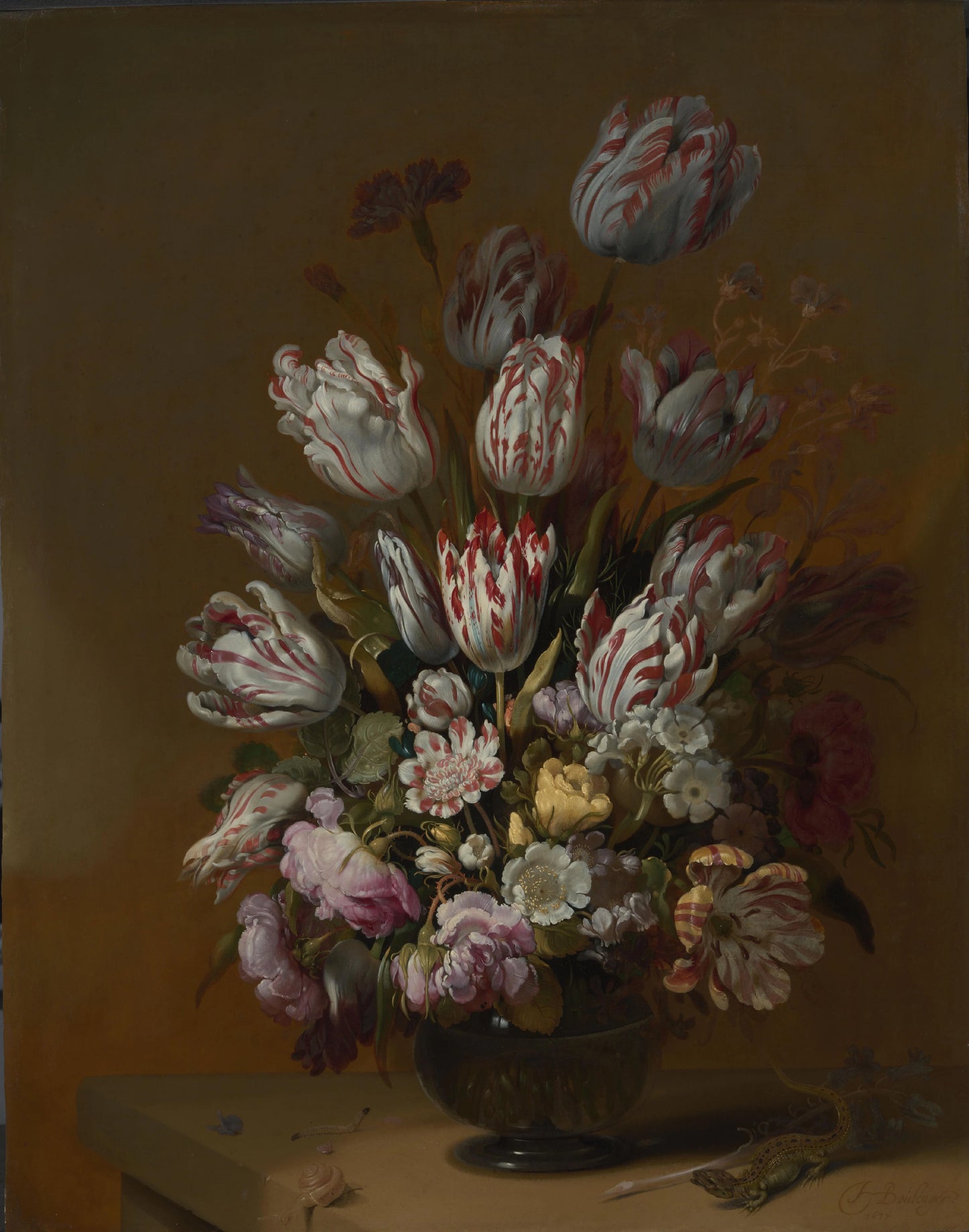 Floral Still Life – Hans Bollongier (eigenhandig gesigneerd) Vintage Still Life Art Print | Wall Art Poster