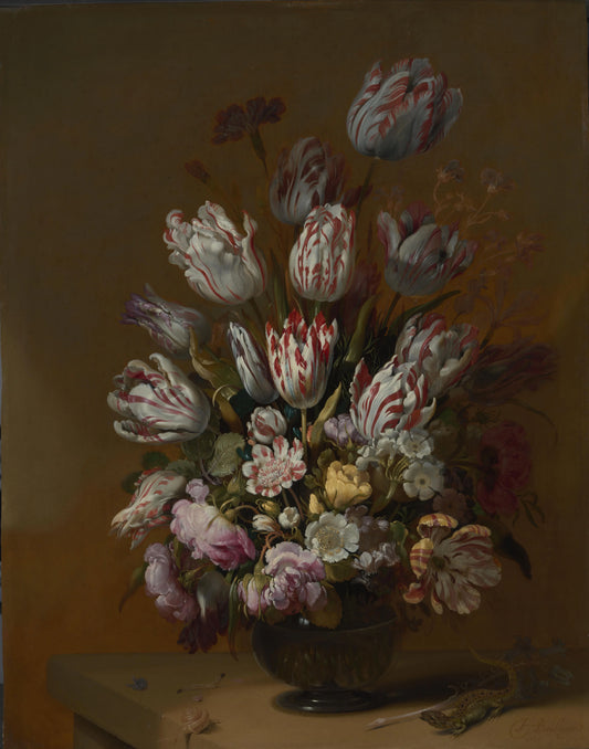 Floral Still Life – Hans Bollongier (eigenhandig gesigneerd) Vintage Still Life Art Print | Wall Art Poster