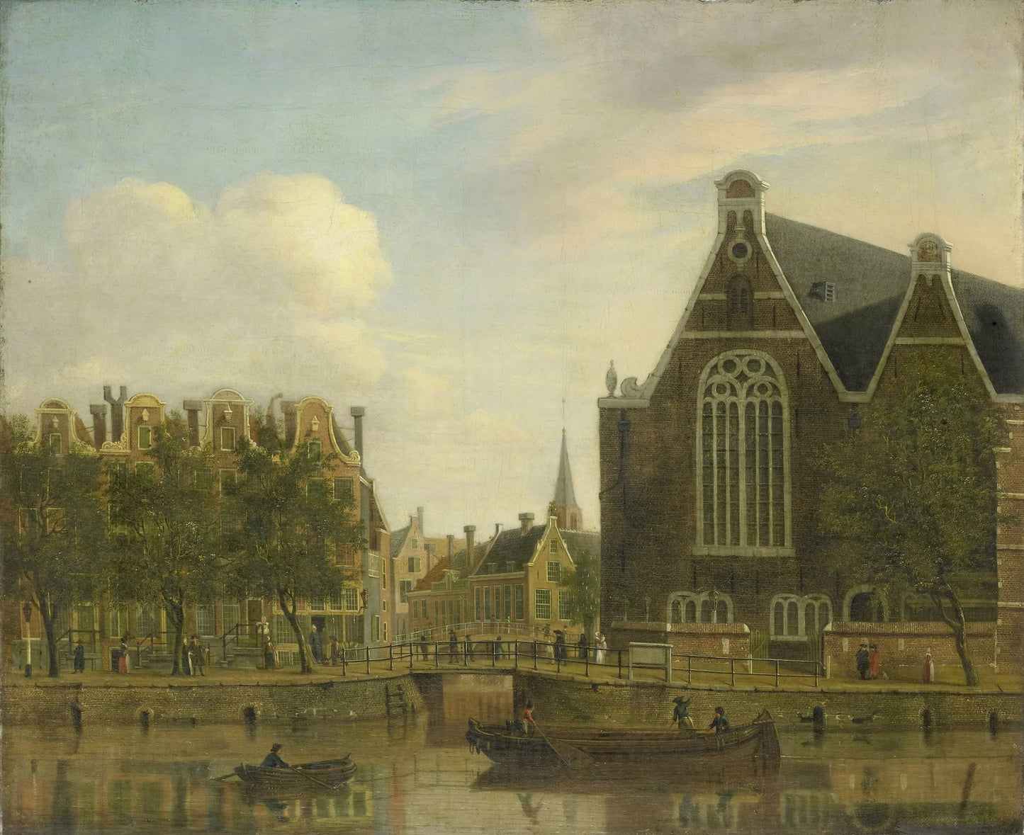 The so-called Boerenverdriet on the Spui, Amsterdam – Jan Ekels (I) Vintage River Scene Art Print | Wall Art Poster