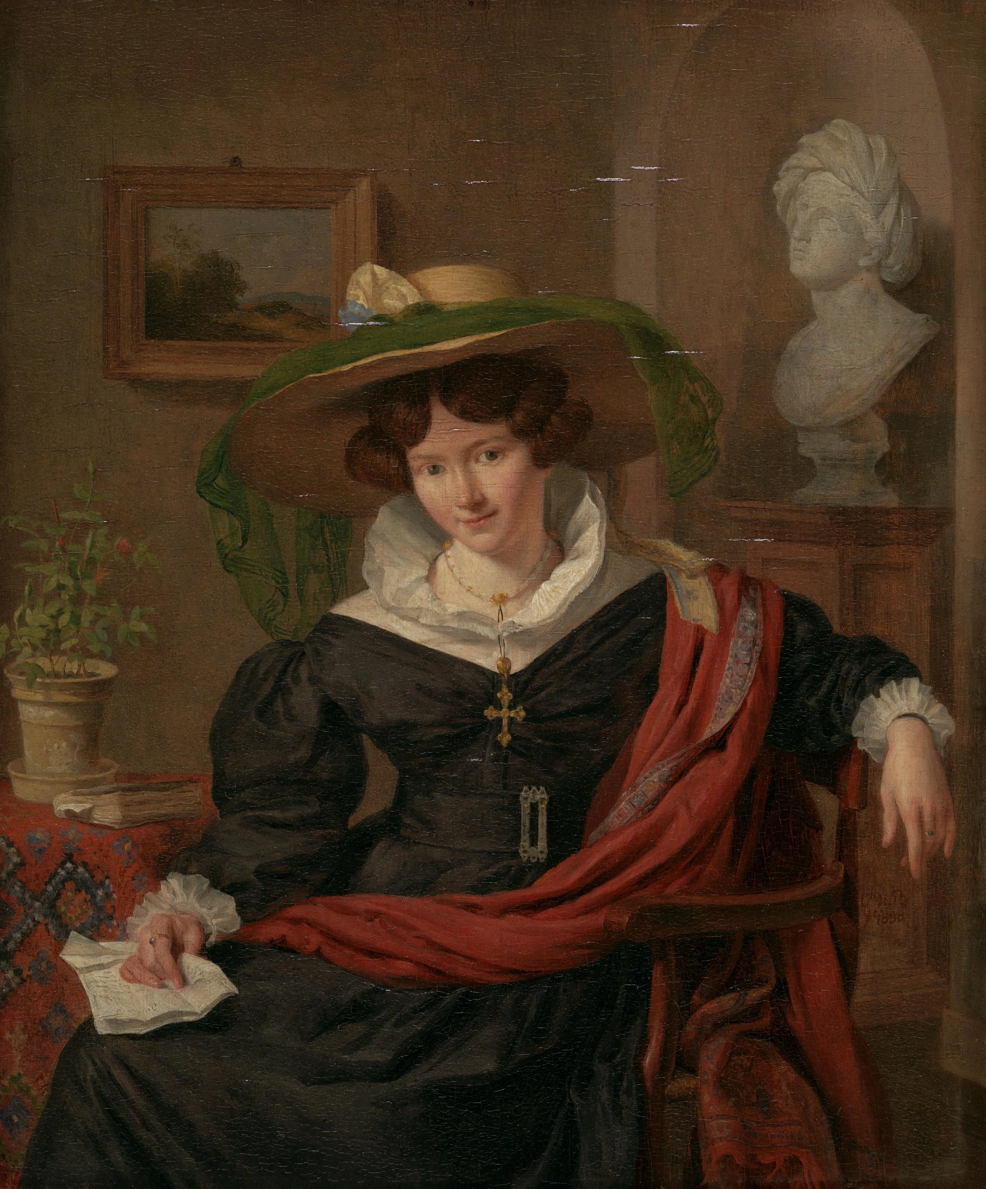 Portrait of Carolina Frederica Kerst – Charles van Beveren Vintage Portrait Art Print | Wall Art Poster