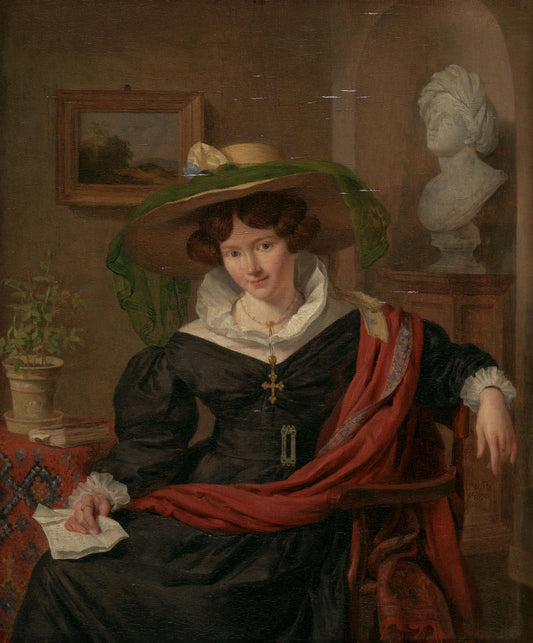 Portrait of Carolina Frederica Kerst – Charles van Beveren Vintage Portrait Art Print | Wall Art Poster