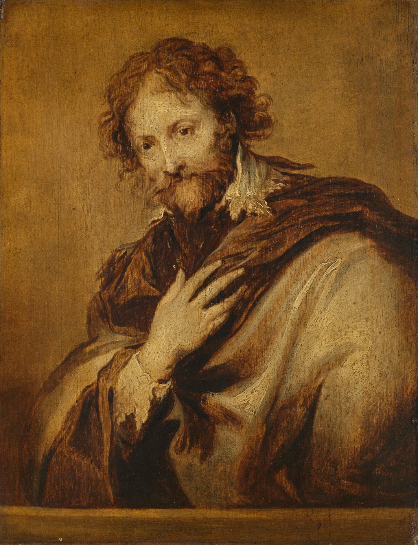 Peter Paul Rubens (1577-1640, Painter and Diplomat – after Anthony van Dyck Vintage Self-Portrait Art Print | Wall Art Poster