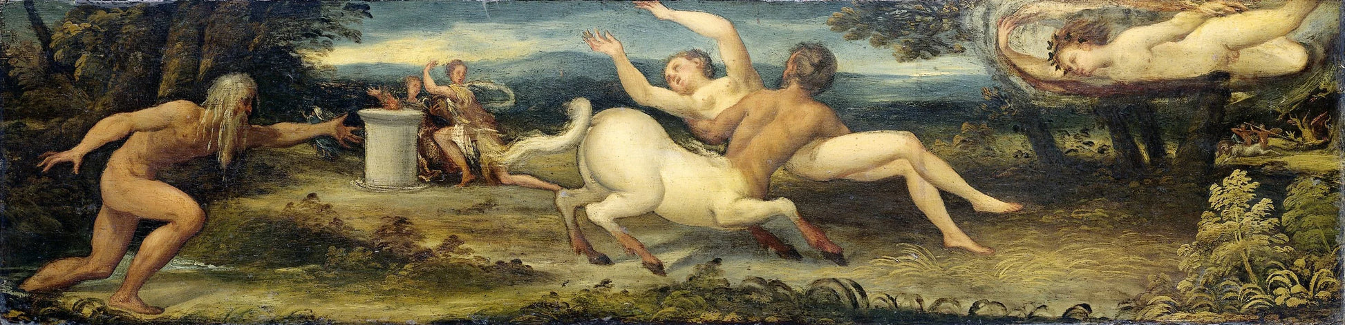 Nessus and Deianira – toegeschreven aan Lambert Sustris Vintage Art Print | Wall Art Poster