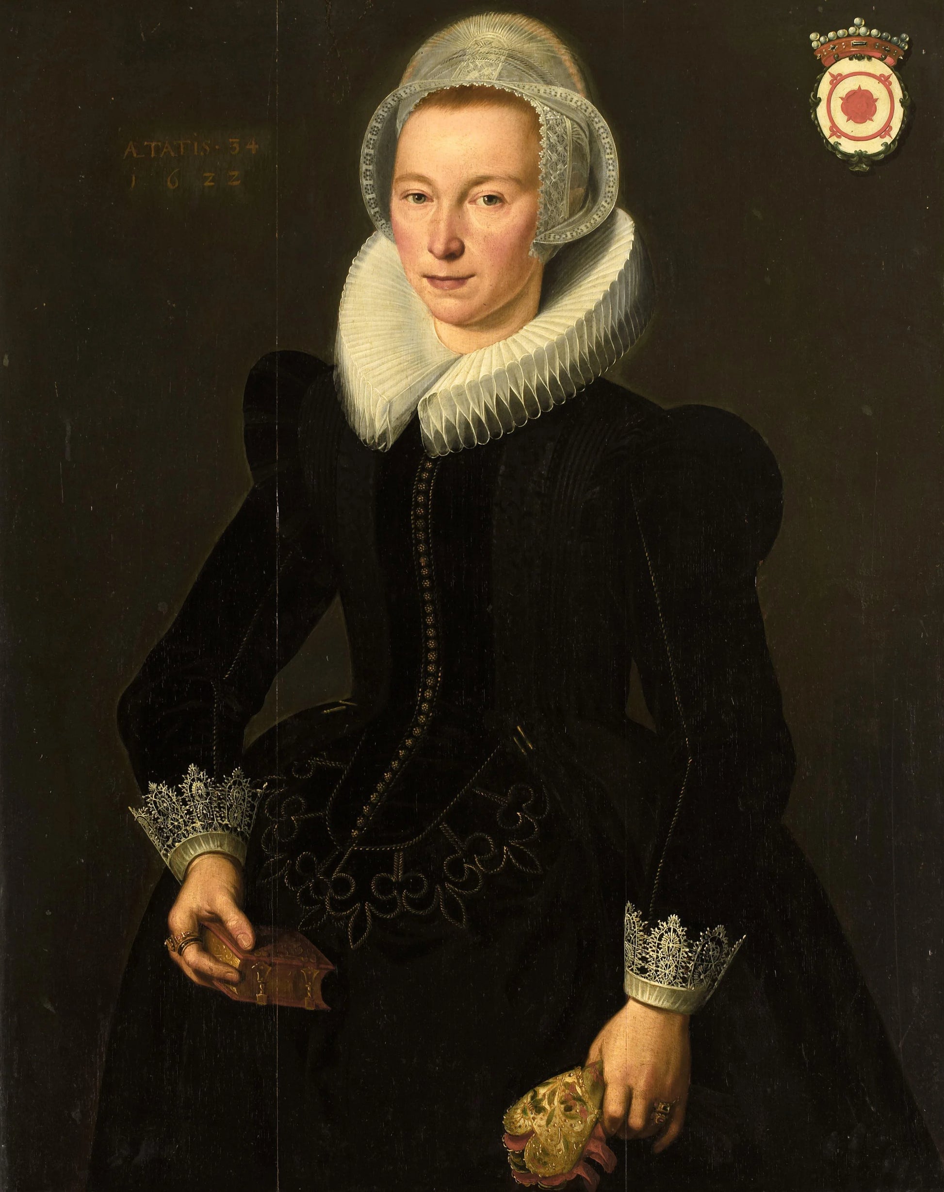 Portrait of Grietje Adriaensdr Groote (1588-1623) – attributed to Jacques Waben Vintage Portrait Art Print | Wall Art Poster