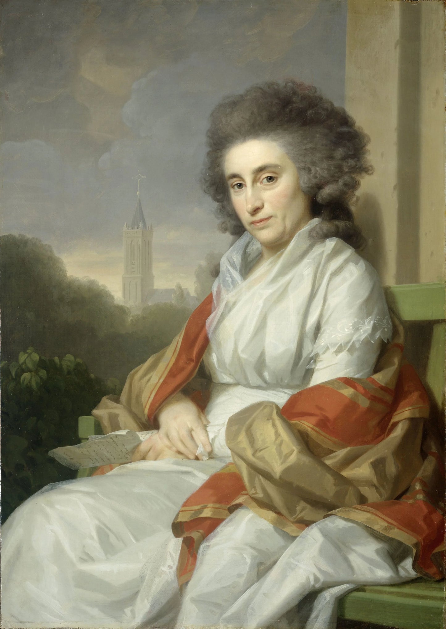 Portrait of Cornelia Rijdenius, Wife of Johannes Lublink II – Johann Friedrich August Tischbein Vintage Portrait Art Print | Wall Art Poster