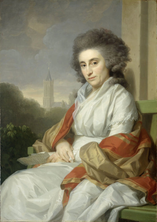 Portrait of Cornelia Rijdenius, Wife of Johannes Lublink II – Johann Friedrich August Tischbein Vintage Portrait Art Print | Wall Art Poster