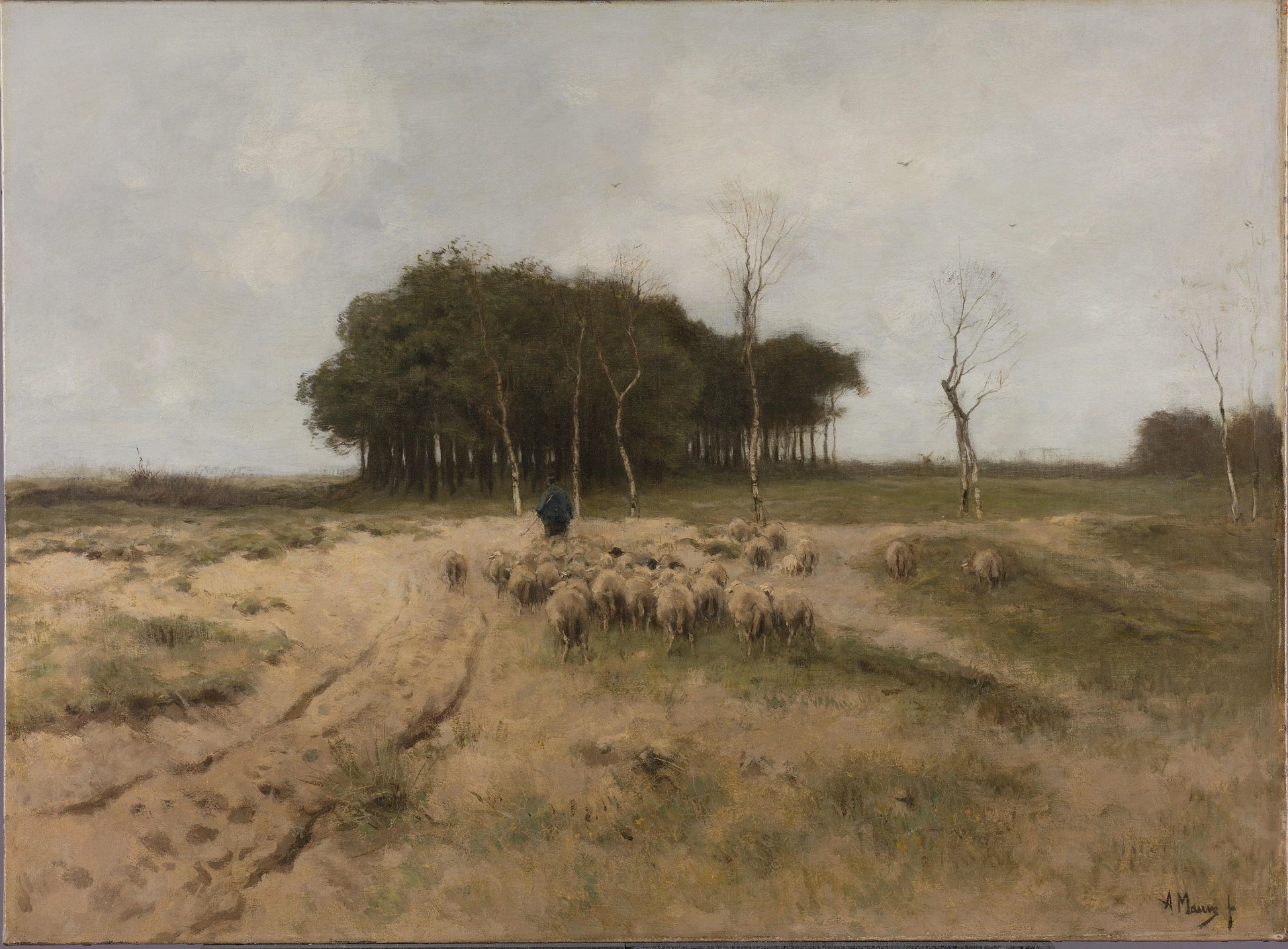 On the Heath near Laren – Anton Mauve Vintage Art Print | Wall Art Poster
