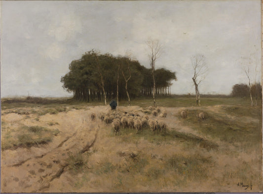On the Heath near Laren – Anton Mauve Vintage Art Print | Wall Art Poster