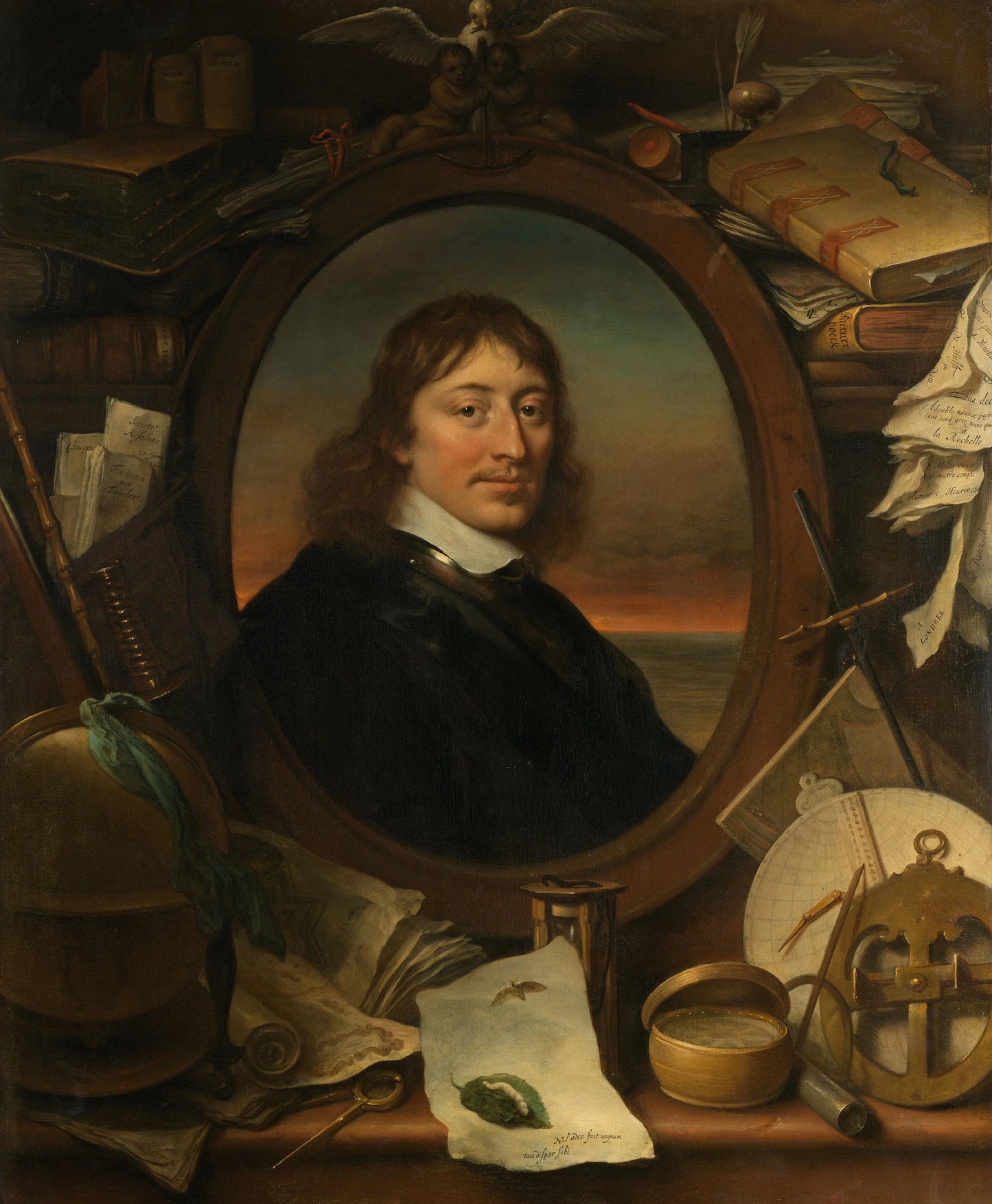 Portrait of Gerard Pietersz Hulft (1621-1656), First Councilor and Director-General of the Dutch East India Company – Govert Flinck (eigenhandig gesigneerd) Vintage Portrait Art Print | Wall Art Poster