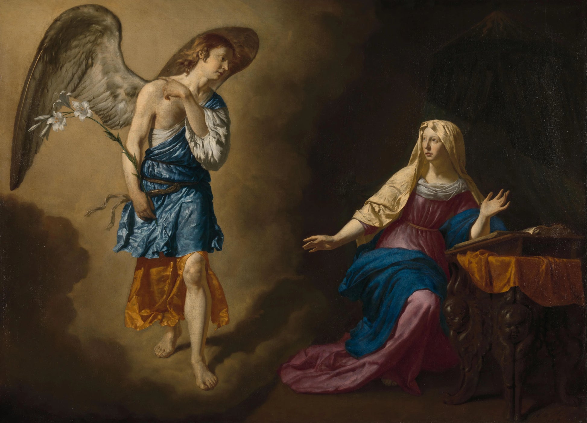 The Annunciation to the Virgin – Adriaen van de Velde Vintage Art Print | Wall Art Poster