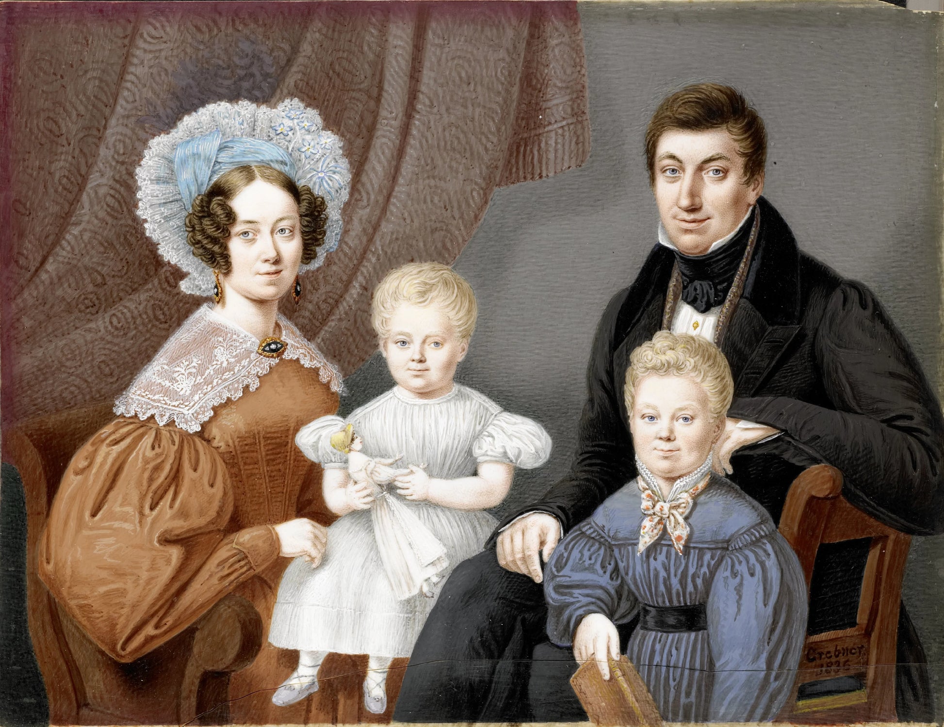 De familie Diederichs – Willem Grebner (mentioned on object) Vintage Art Print | Wall Art Poster