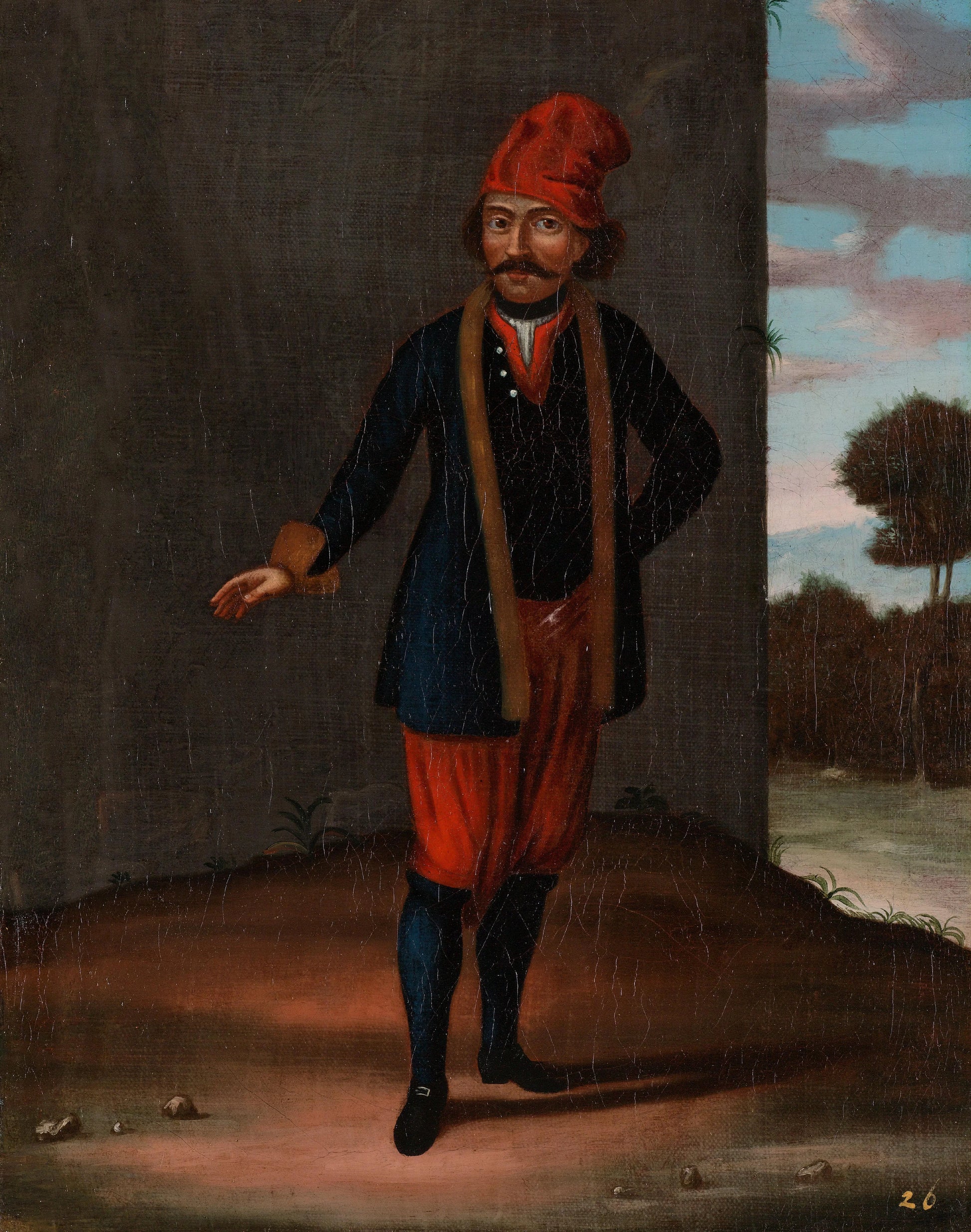 Man from the Island of Kithnos (Thermia) – atelier van Jean Baptiste Vanmour Vintage Art Print | Wall Art Poster