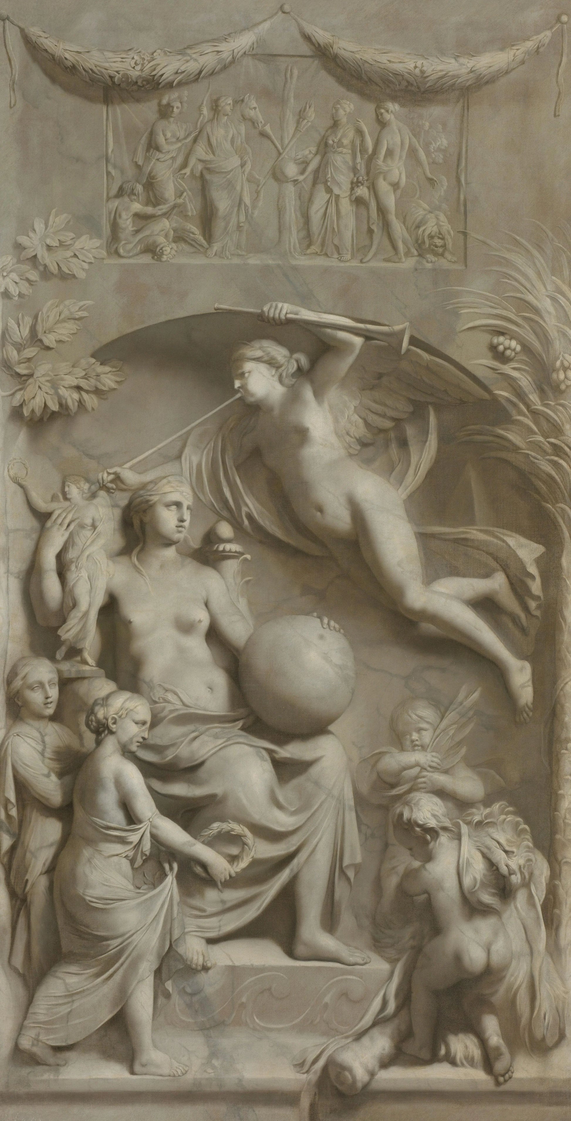 Allegory of Fame – Gerard de Lairesse Vintage Art Print | Wall Art Poster