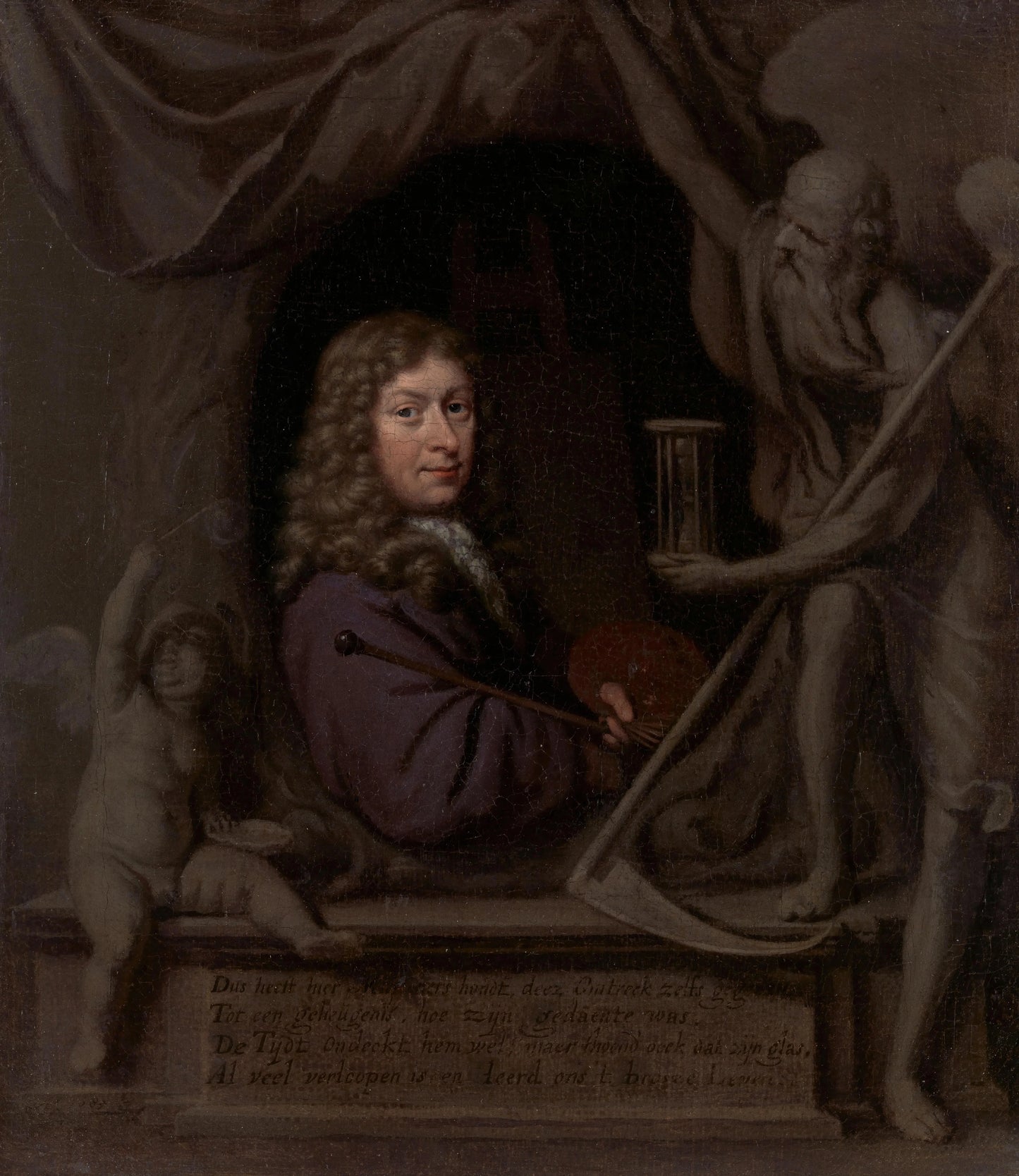 Self-Portrait – Michiel van Musscher Vintage Self-Portrait Art Print | Wall Art Poster