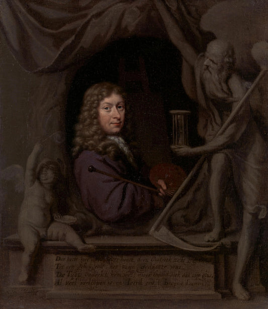 Self-Portrait – Michiel van Musscher Vintage Self-Portrait Art Print | Wall Art Poster